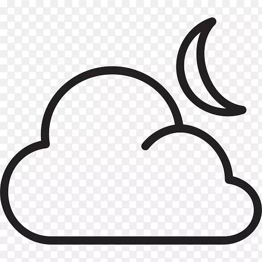 天气预报电脑图标云阴云