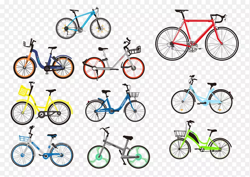 自行车车轮自行车车架道路自行车传动系统部分-摩托车