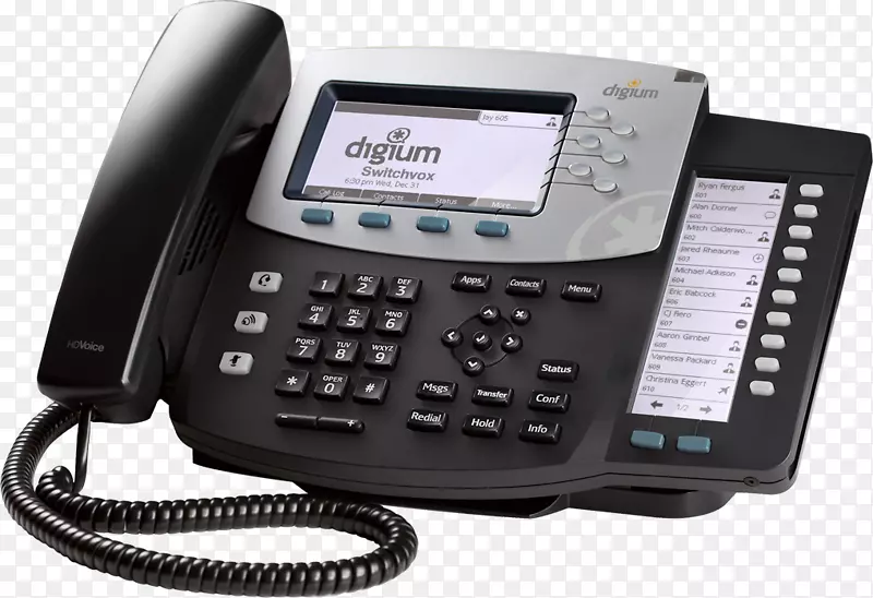 IP语音Digium D60电话星号VoIP电话-带无绳电话系统的无线耳机