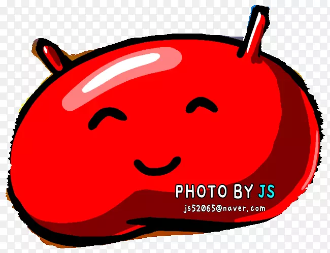 Android果冻豆徽标android Kitkat封装PostScript-轮廓