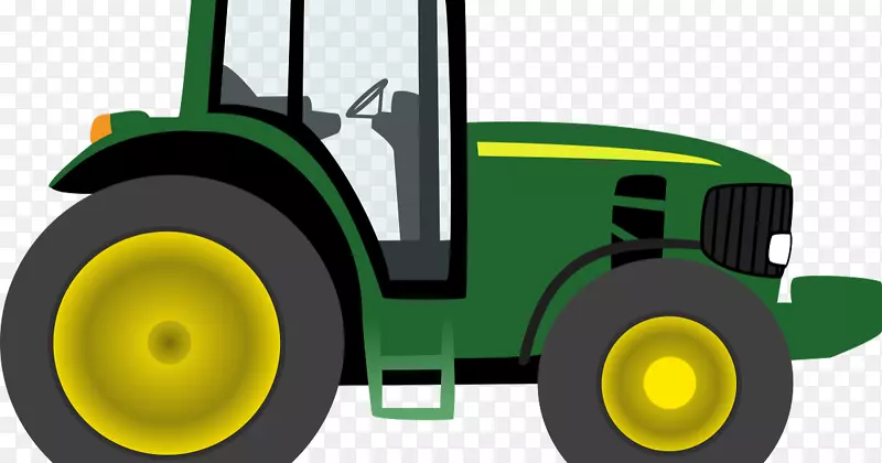 约翰迪尔剪贴画：运输拖拉机农业拖拉机
