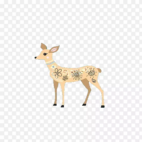 剪贴画图形墙上贴花图像鹿-著名