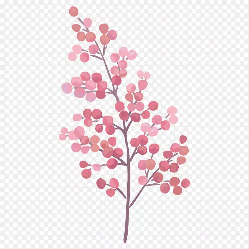 水彩：花卉水彩画画布图像水彩画植物