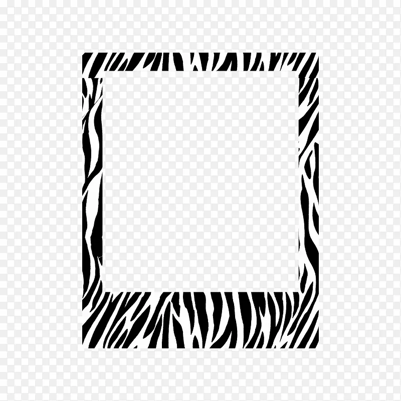 斑马图案画框动物打印字体斑马