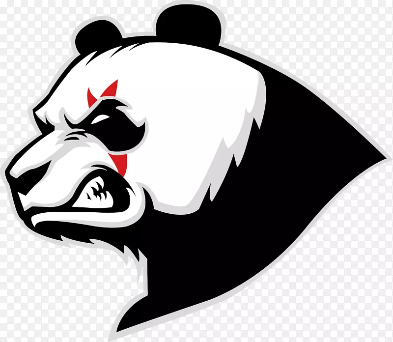 大熊猫熊保险杠贴纸