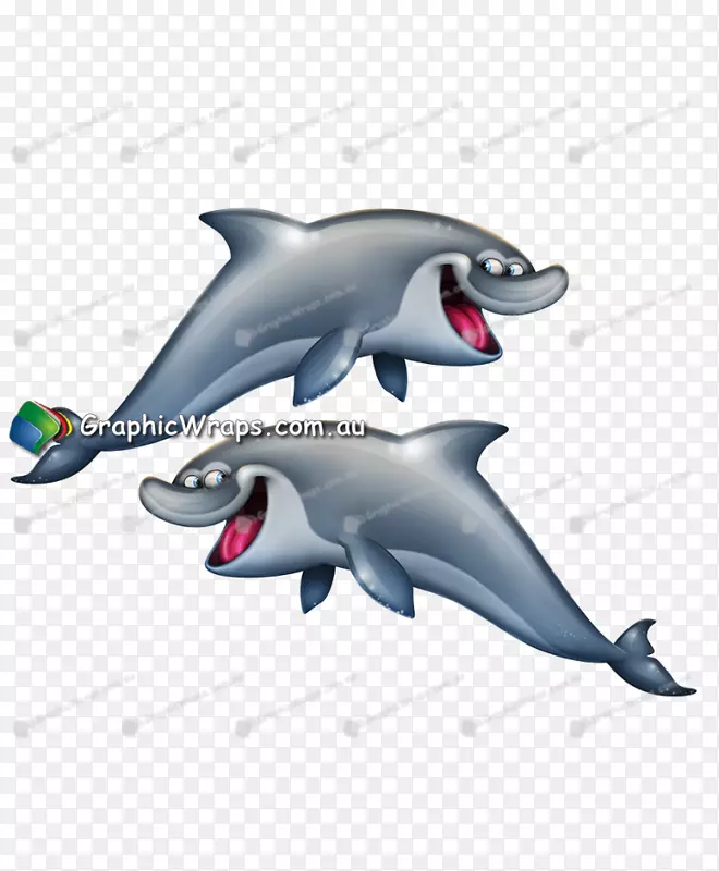 普通宽吻海豚图库溪设计卡通海豚