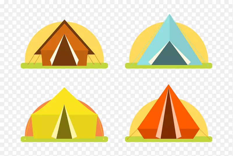 野营帐篷图形标志图像沙漠帐篷