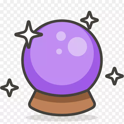 电脑图标水晶球png图片魔术8球表情符号