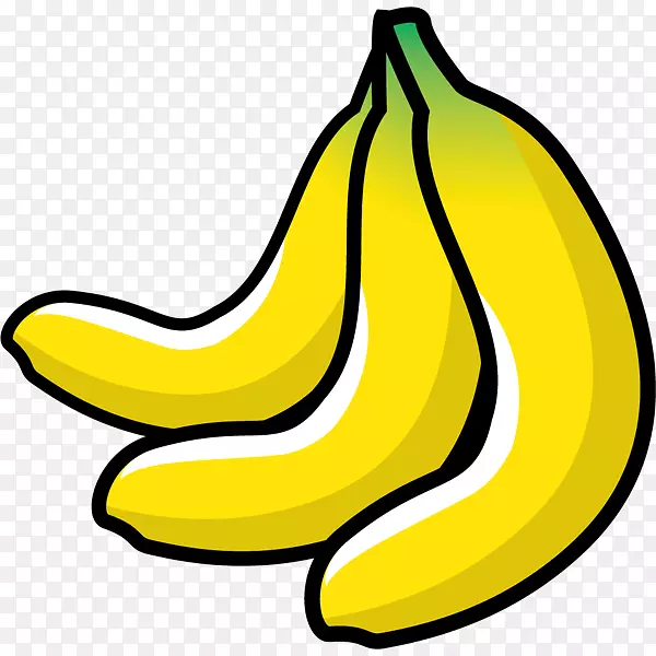 香蕉剪贴画单色绘画