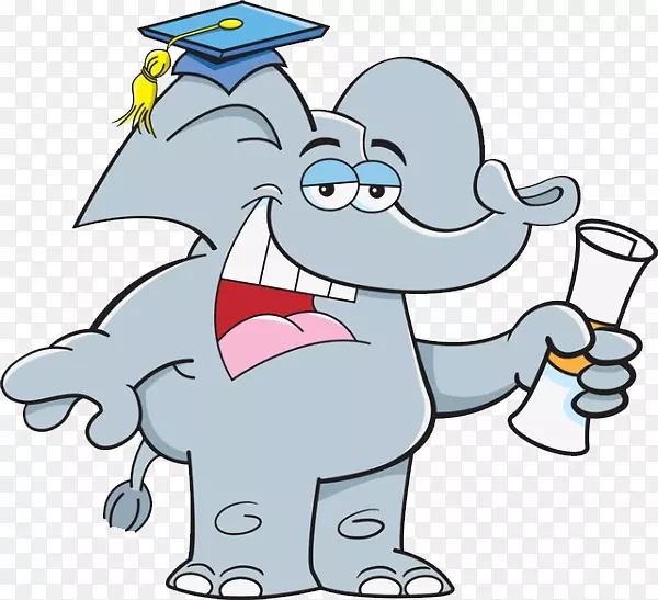 图形插图免版税大象卡通.卡通大象