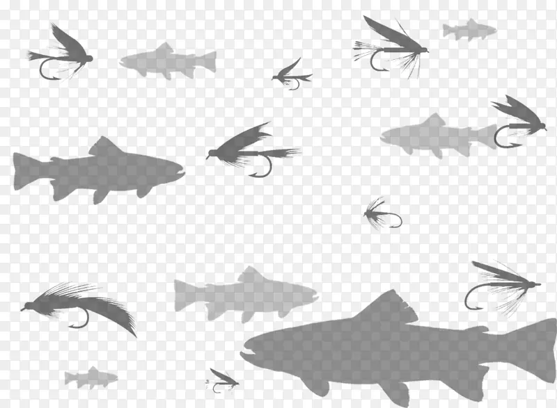 安魂利姆鲨鱼剪贴画鱼产品-飞行捆绑标志