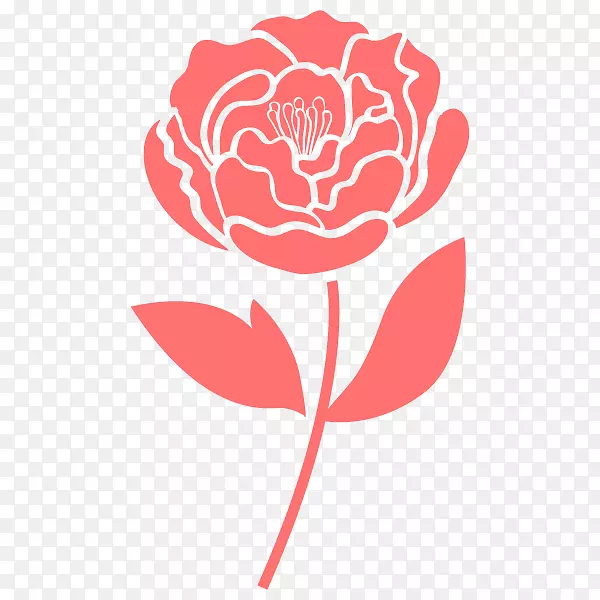 牡丹花园玫瑰设计插图精修学校
