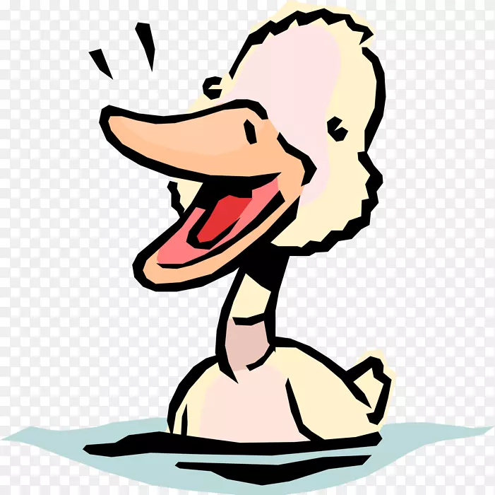 剪贴画鸭动画图形插图-鸭子