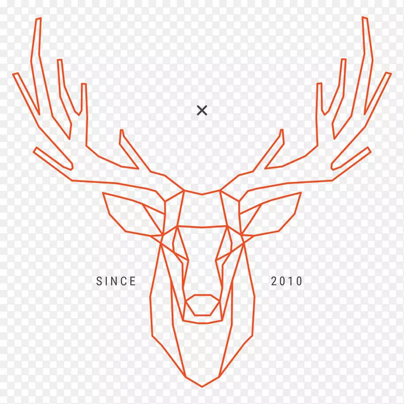 驯鹿图像图形绘制-鹿