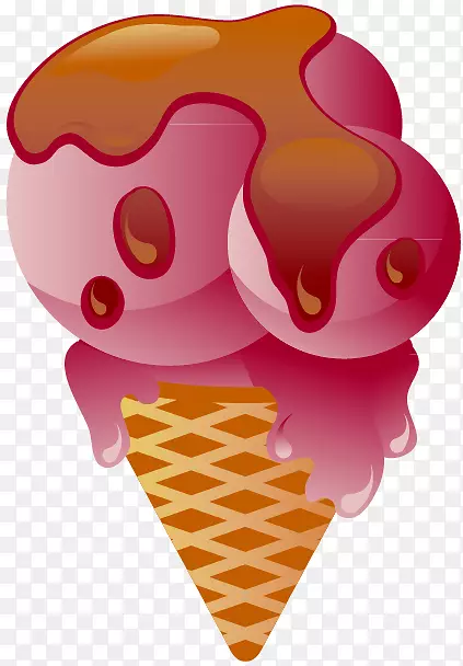 那不勒斯冰淇淋锥夹艺术-冰淇淋