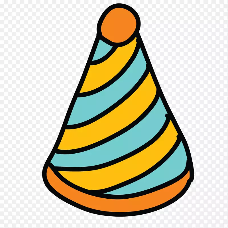 派对帽电脑图标生日-生日