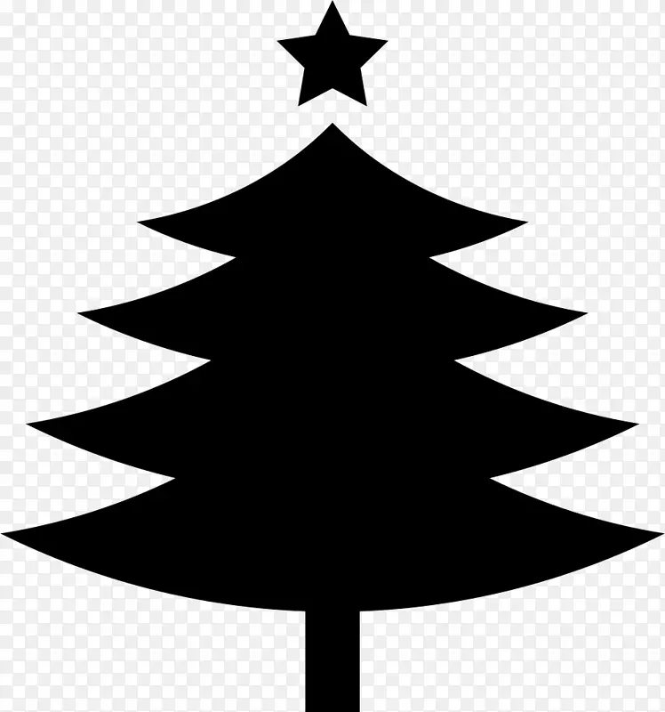 圣诞树圣诞节剪贴画圣诞老人-圣诞树