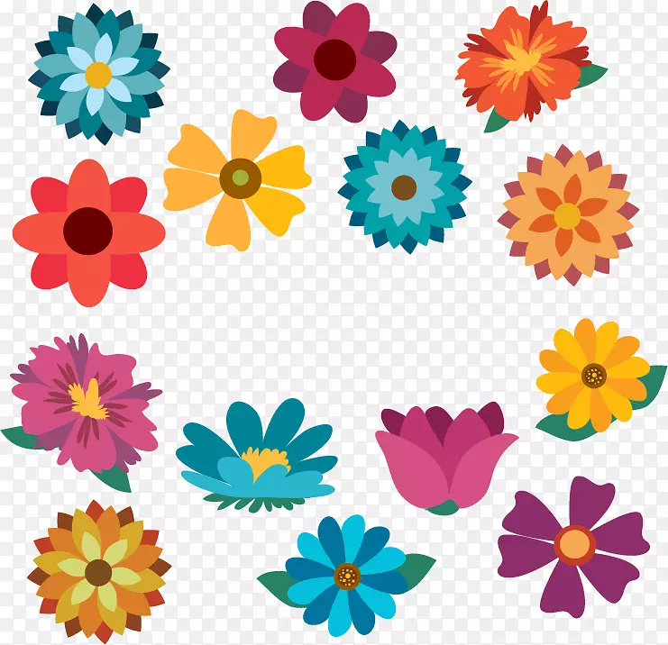 花卉设计装饰花卉设计剪贴画.多样化