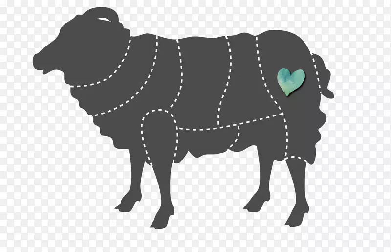 羊肉和羊肉图原始剪贴画.肉