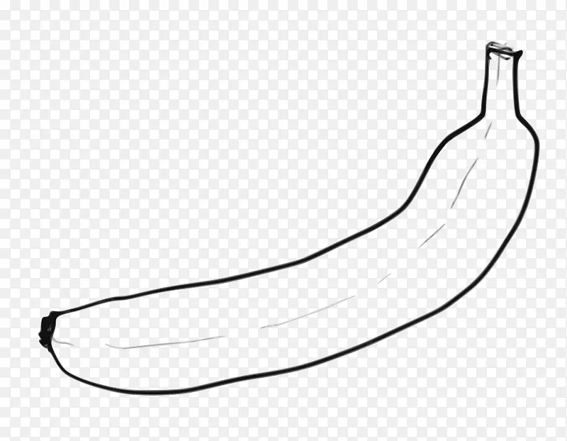 剪贴画香蕉图片png图片绘图.香蕉着色页面