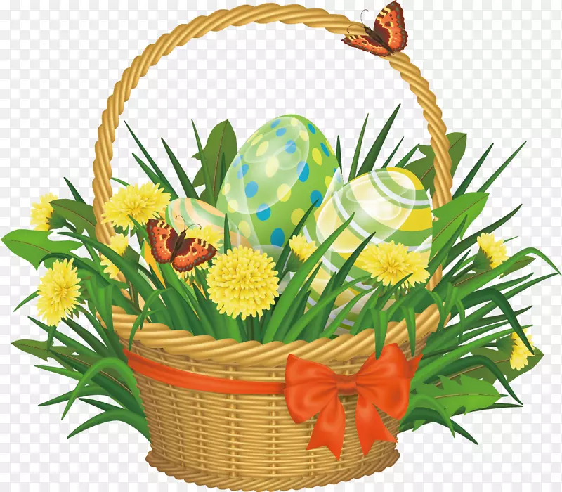 复活节兔子篮子复活节彩蛋假期卡通篮子