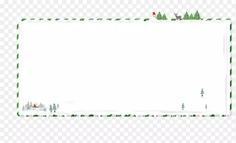 纸线字体-圣诞节边框背景