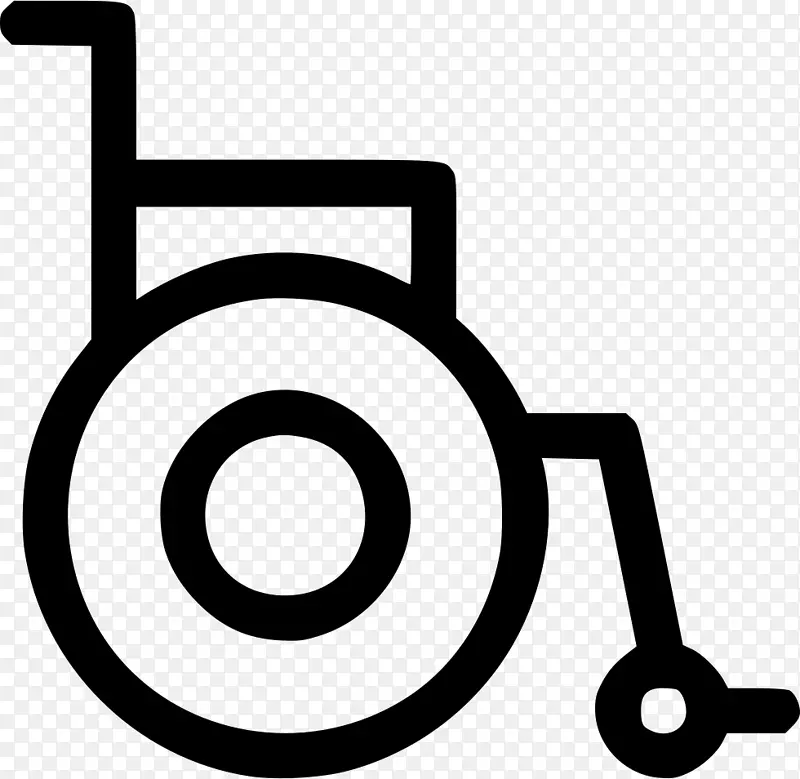 剪贴画轮椅电脑图标残疾可伸缩图形.轮椅