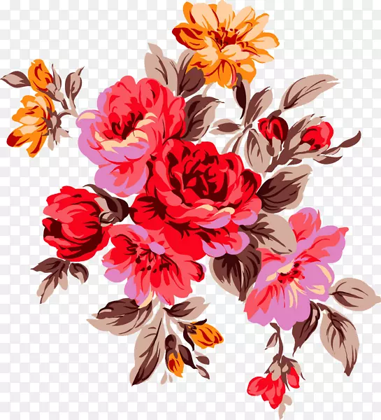 花卉花束设计图形插图.花