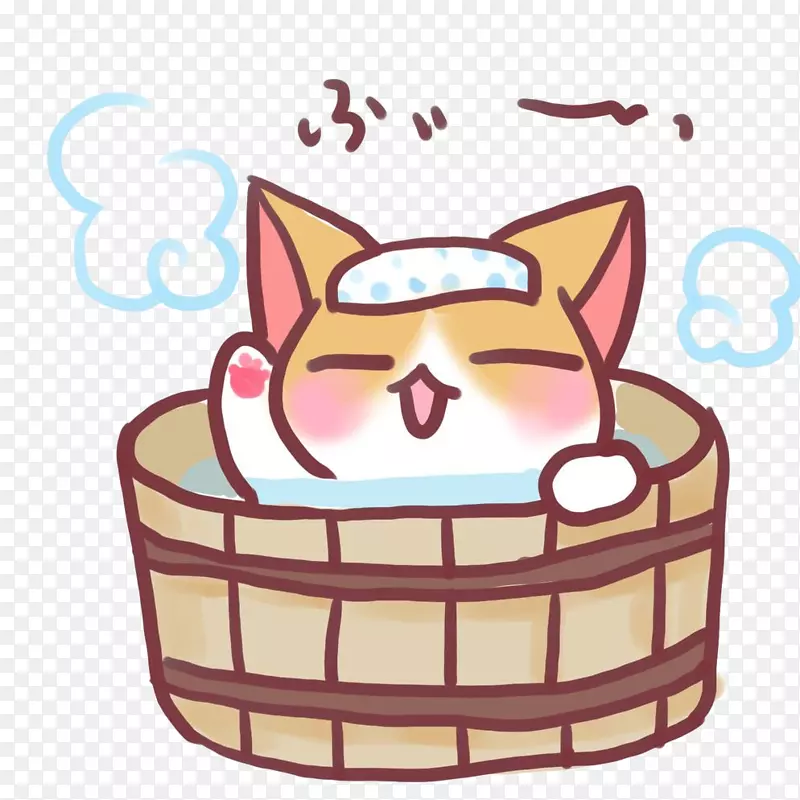 猫图像png图片温泉图形沐浴时间