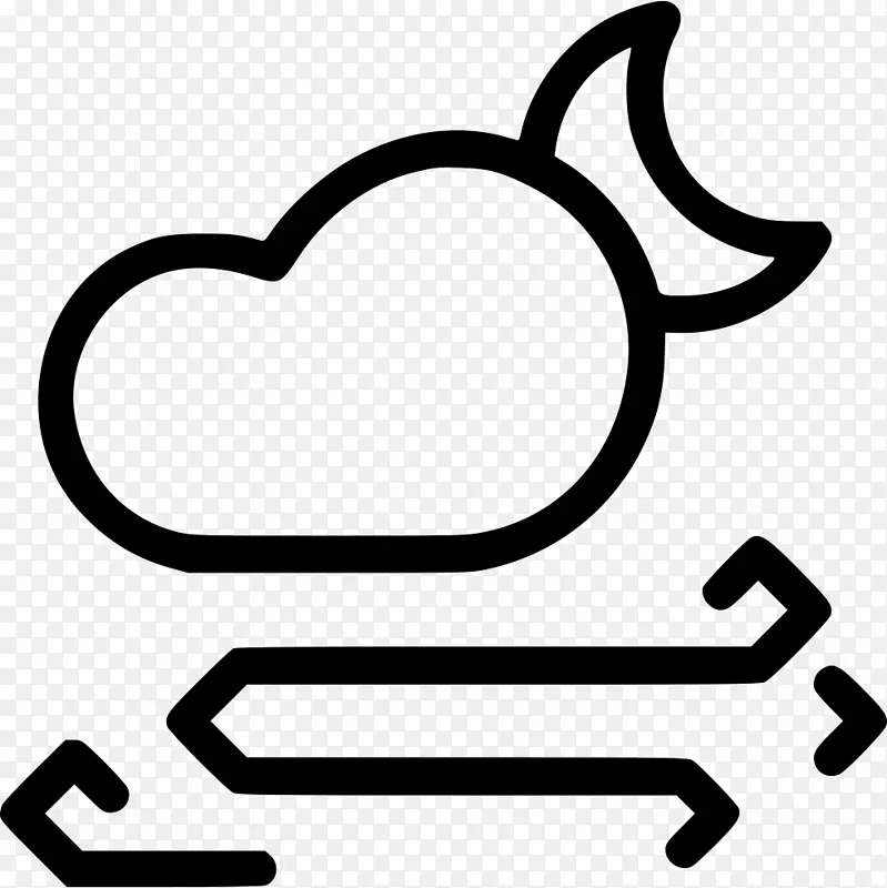 计算机图标云剪贴画雨可伸缩图形.云