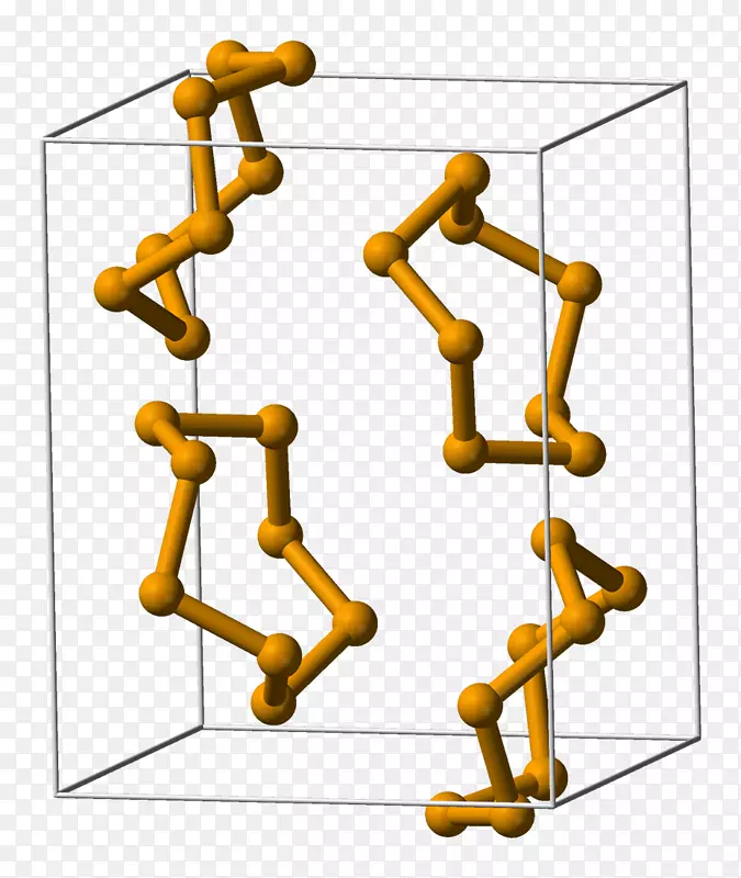 单斜晶系硒晶体结构