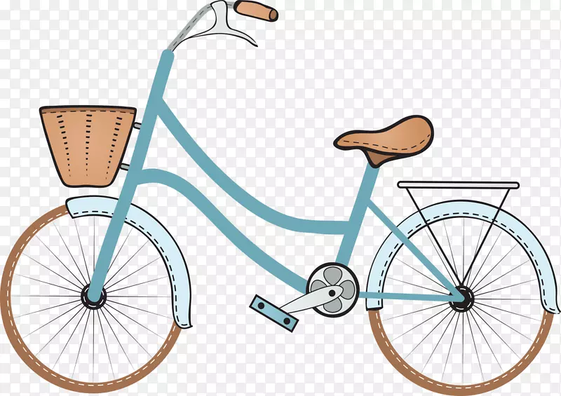 自行车车轮自行车框架图形自行车马鞍.自行车组