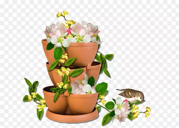 花卉设计花盆png图片图像