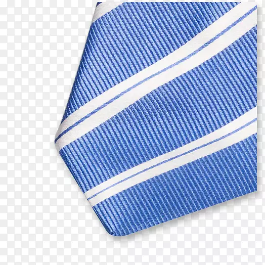 领带蓝色丝绸白色领结BLEU插图
