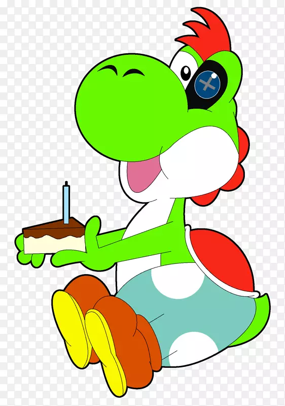 剪贴画青蛙嘴卡通-生日快乐