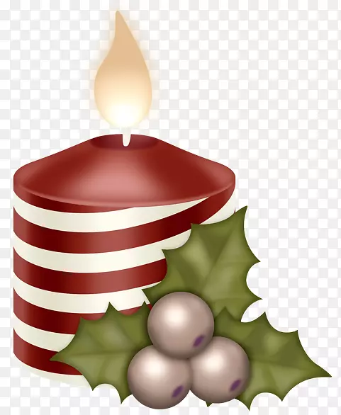 蜡烛圣诞树圣诞节形象卡通-圣殿蜡烛