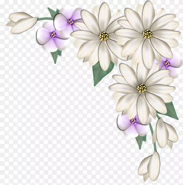 花卉设计剪贴画维多利亚图案美丽的花朵