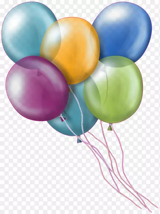 气球生日剪贴画png图片图像-气球