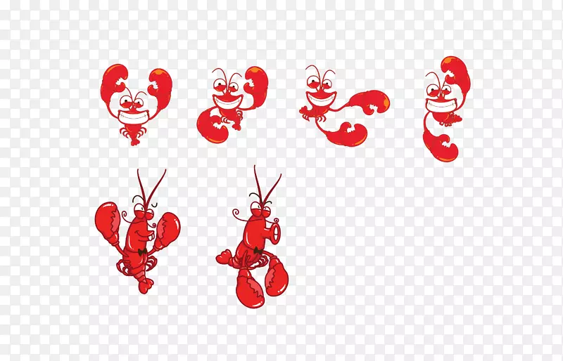 路易斯安那州小龙虾标志蟹图形虾