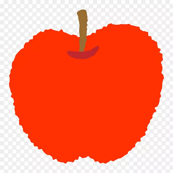 剪贴画苹果心爱我的生活红。