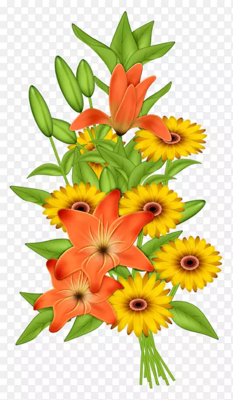 花卉设计花卉花束图形剪贴画装饰