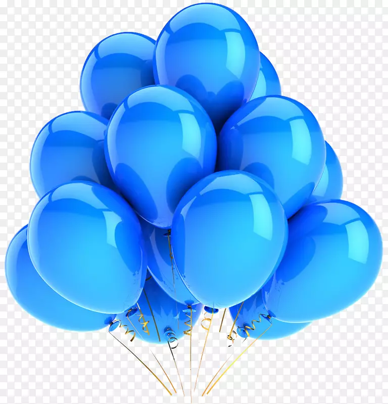 蓝色乳胶气球派对生日-蓝色喷气式飞机
