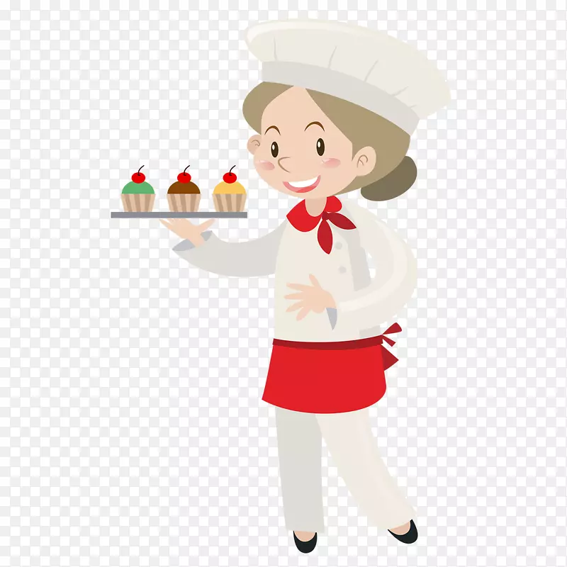 图、插图、职务剪贴画-女厨师
