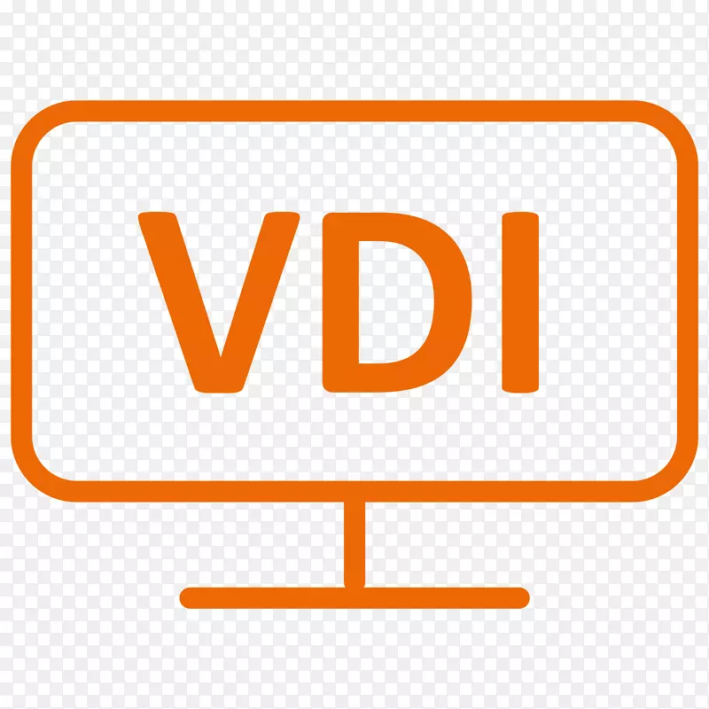 品牌剪贴画虚拟桌面基础设施标志产品-vdi装饰品