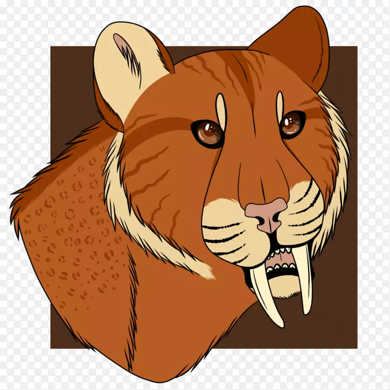 胡须狮子虎猫插图-狮子