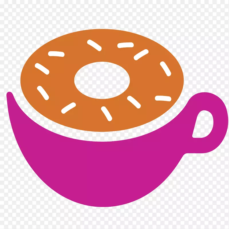 圣彼得堡咖啡杯甜甜圈标志