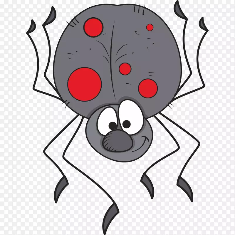 蜘蛛图形免费剪贴画插图蜘蛛