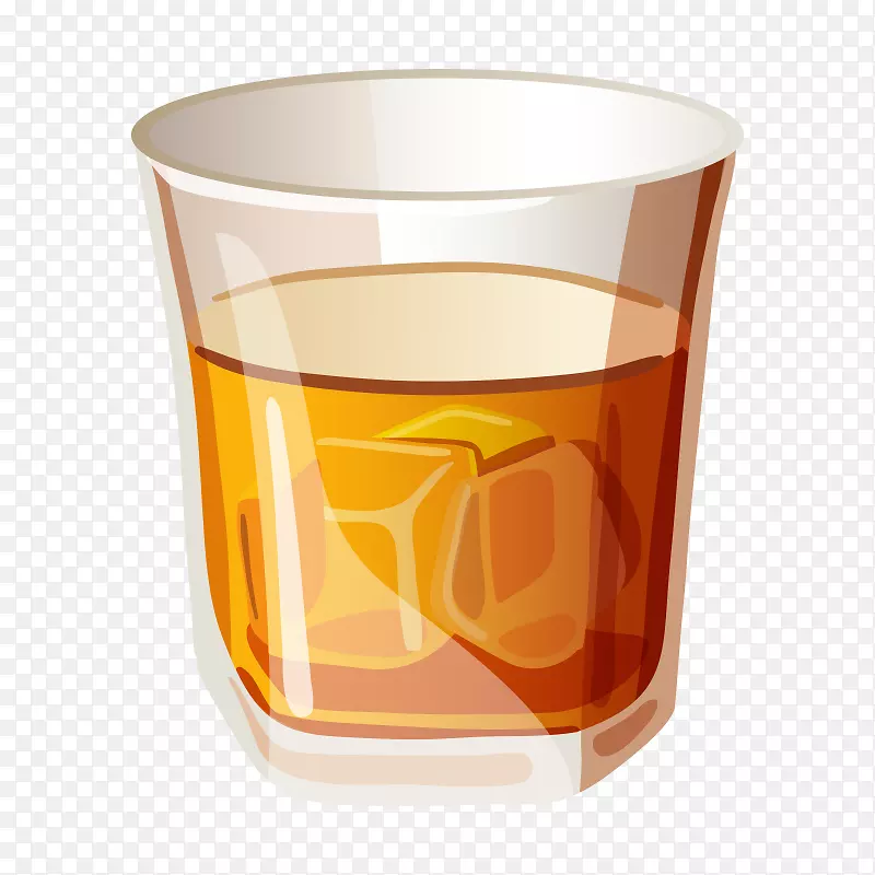 鸡尾酒威士忌汽水玛格丽塔啤酒-葡萄酒玻璃卡通