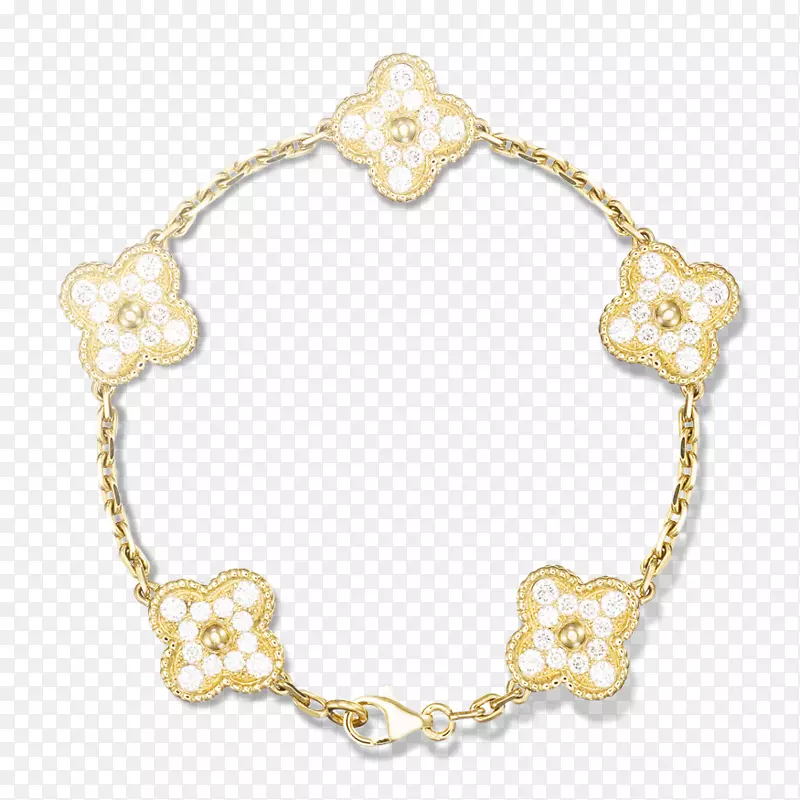 耳环van Cleef&Arpels甜阿尔罕布拉手镯女人Hermes循环h手镯-钻石手镯