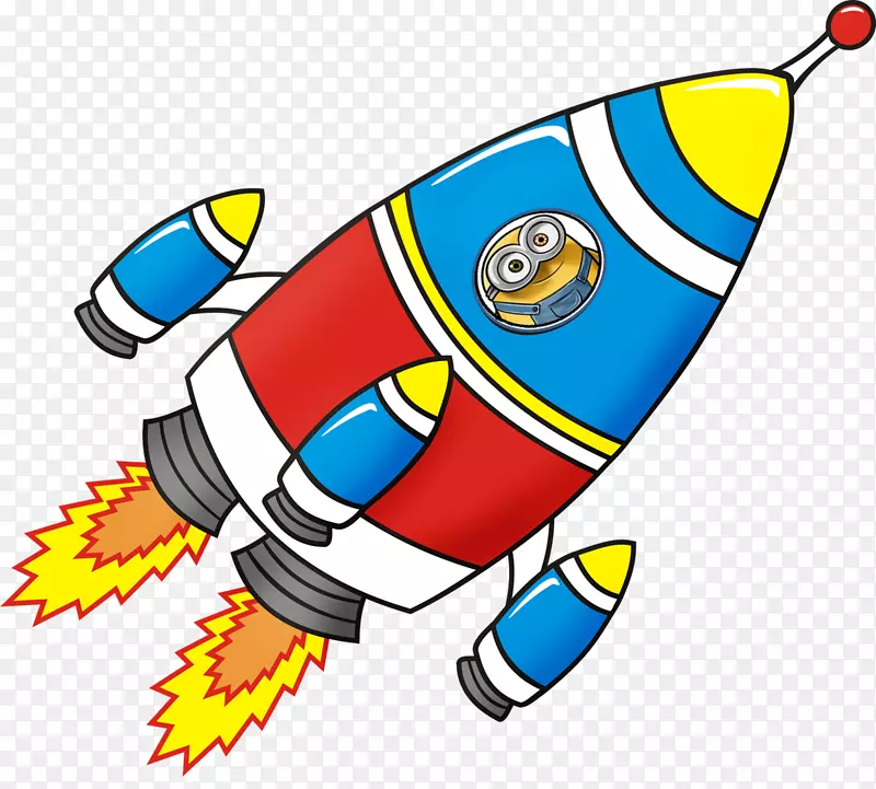 图形剪辑艺术绘制火箭图像.火箭